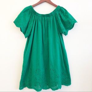 TCEC Eyelet Lace Off the Shoulder Dress SZ L